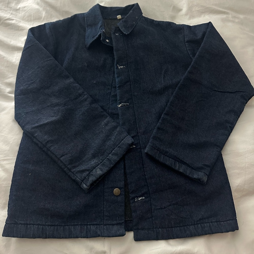 Vintage-Inspired Denim Work Jacket